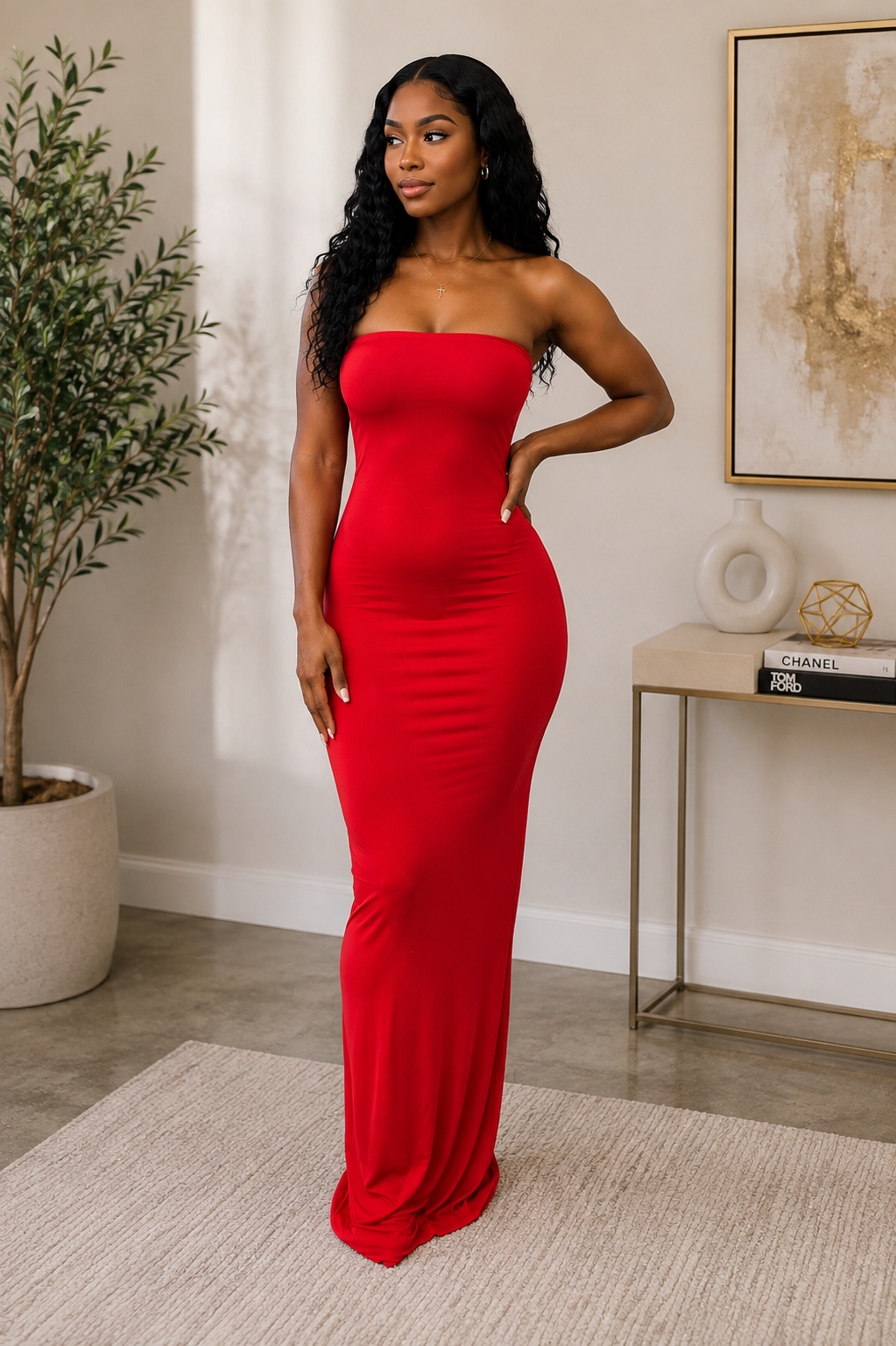 Scarlet Desire Maxi Dress