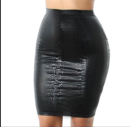 The Luxe Python Skirt