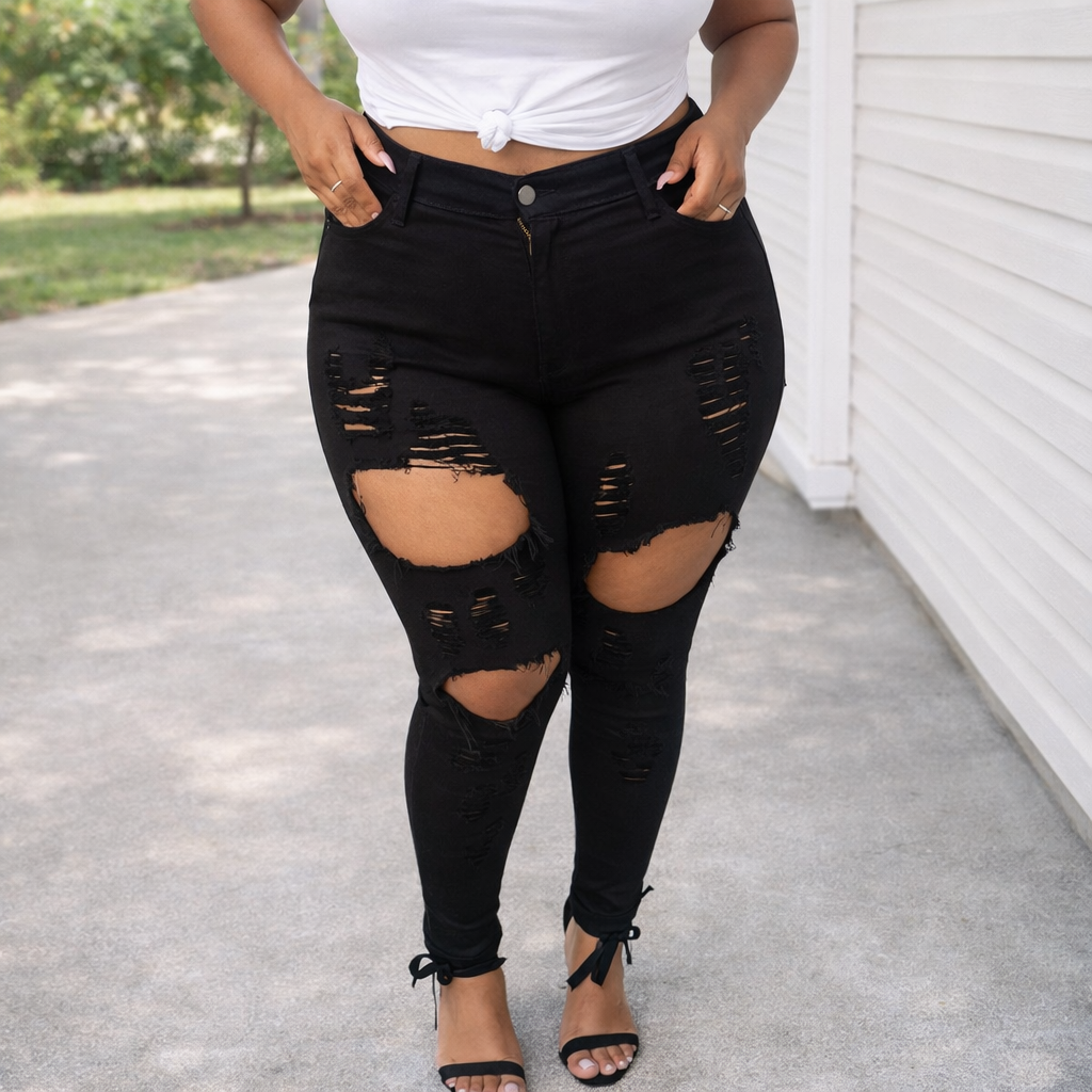 The Black Lu Jeans (Plus)
