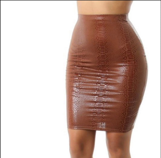 The Luxe Python Skirt