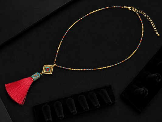 Fiesta Tassel Statement Necklace