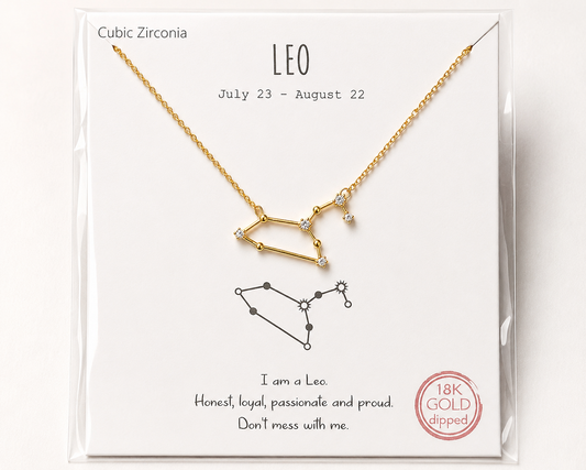 Celestial Leo Constellation Necklace