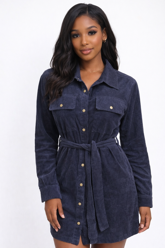 The After Hours Corduroy Dress-Jacket